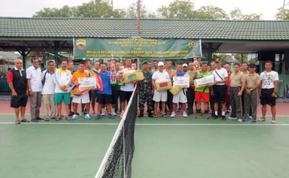 Kasrem 031/Wirabima Menutup Lomba Tenis Lapangan Piala Danrem Cup