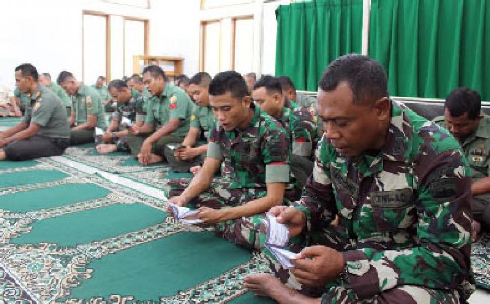 Korem 031/Wirabima Gelar Do’a Untuk Kontingen Bdm Yongmodo Kasad Cup Ke Vi