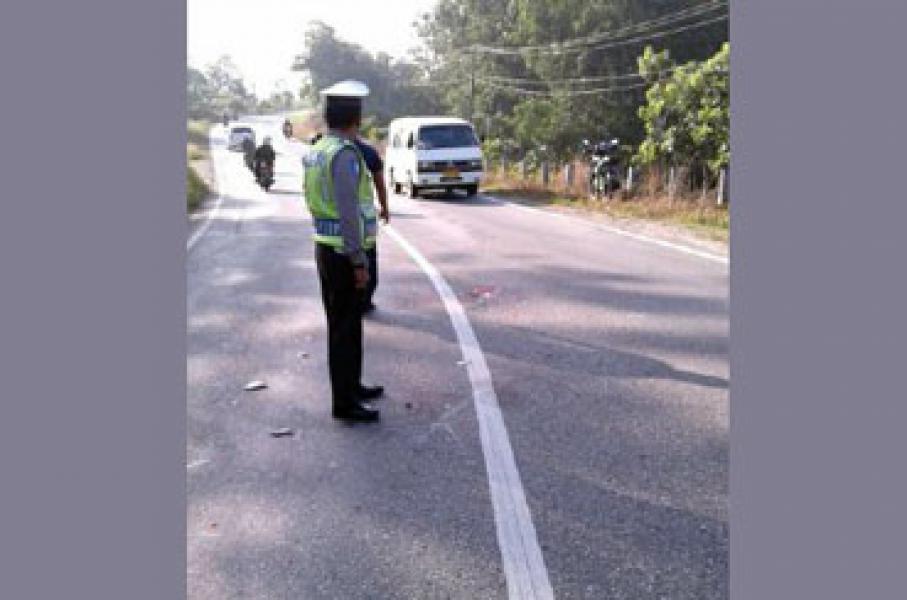 Lakalantas Antara Honda CBR dan Vario di Jalintim Inhu Satu Korban Meninggal Dunia