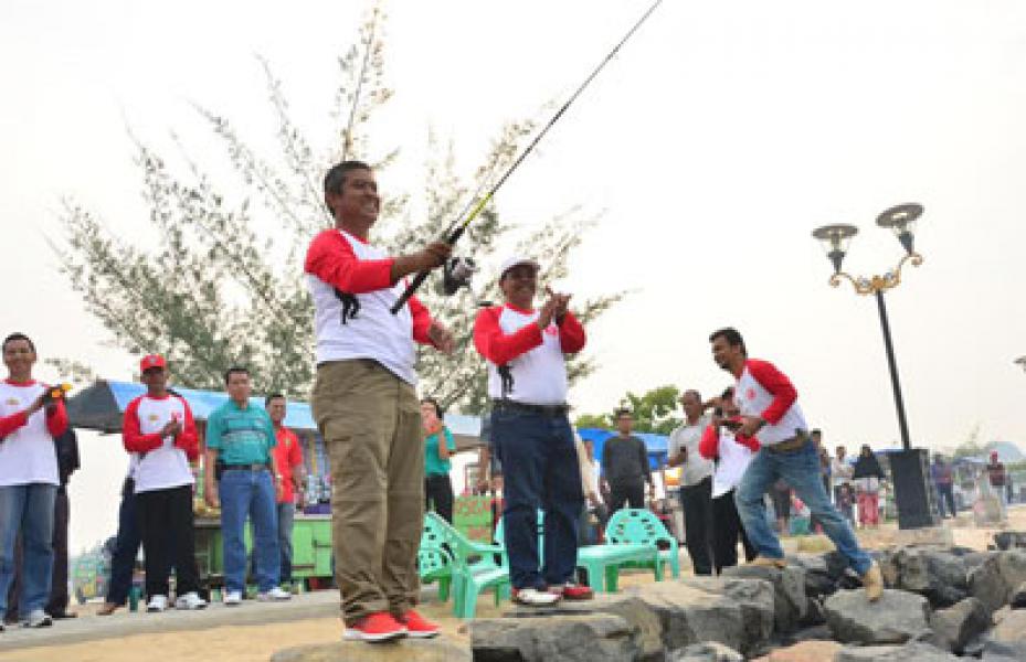 Meriahkan HUT RI Ke-71, Polres Bengkalis Gelar Lomba Memancing