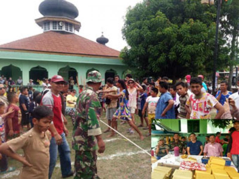 Meriahkan HUT RI ke 71 Koramil 01/Bengkalis Gelar Pesta Rakyat