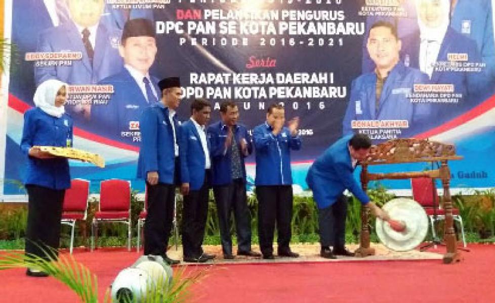 Nofrizal Resmi Nakhodai DPD PAN Pekanbaru