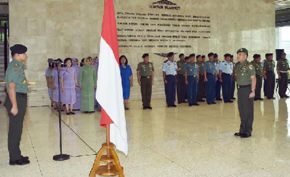 Panglima TNI: Kenaikan Pangkat Merupakan Bentuk Penghargaan Pimpinan Atas Nama Negara