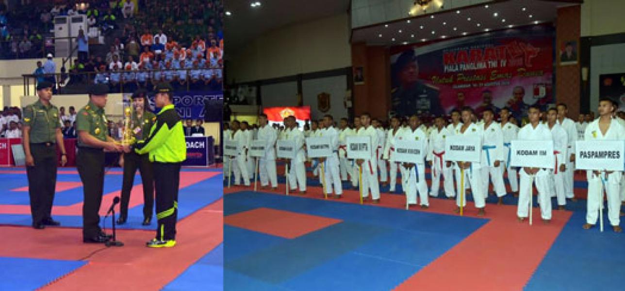 Panglima TNI Buka Kejurnas Karate Piala Panglima TNI ke-IV Tahun 2016