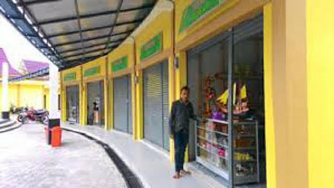 Pemilik Kios Pasar Oleh-oleh Kabupaten Siak Tak Mau Direlokasi