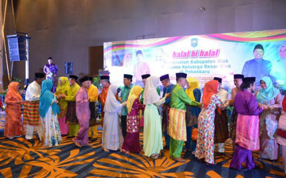 Pemkab dan Masyarakat Siak Pekanbaru Gelar Halal bi Halal