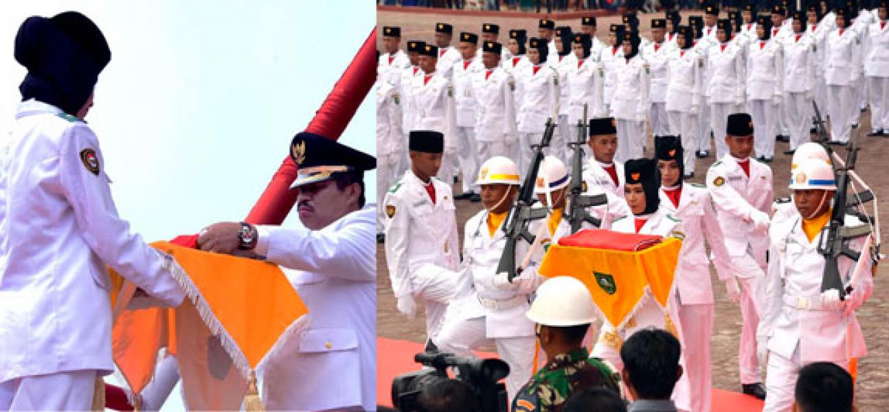 Peringatan Detik-Detik Proklamasi di Bengkalis Berlangsung Khidmat