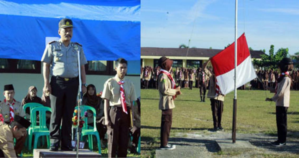 Peringatan Hari Pramuka Ke-55 Tahun 2016 di SMAN 1 Kepenuhan