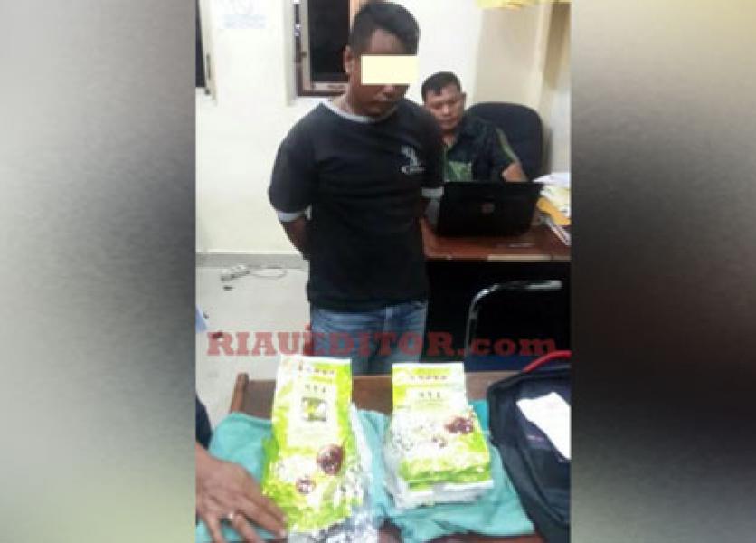 Polres Dumai Gagalkan Penyelundupan Sabu Jaringan Malaysia