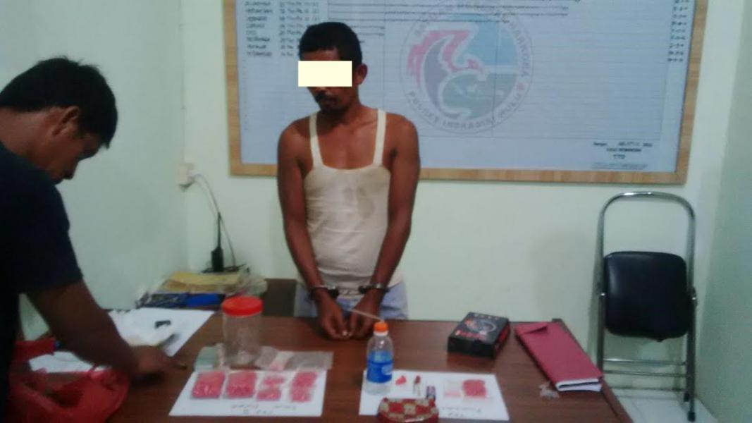 Polres Inhu Bekuk Bandar Narkoba, 1.135 Butir Ekstasi dan Sabu Diamankan