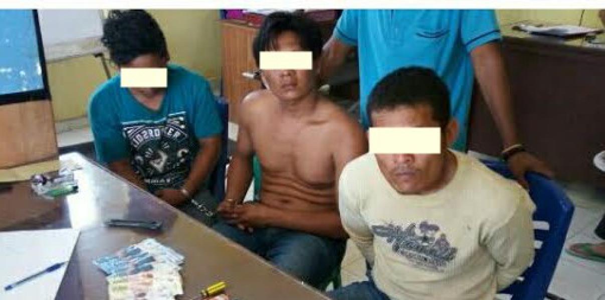 Polres Kampar Ringkus 3 Pelaku Bajing Loncat
