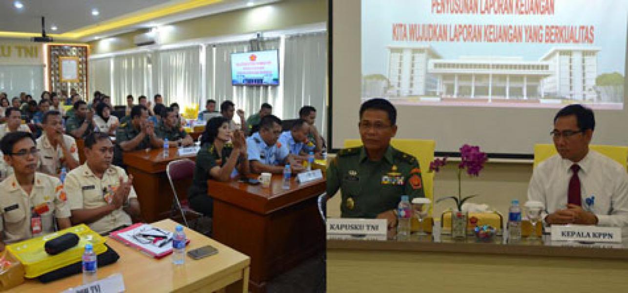 Pusku TNI Laksanakan Rekonsiliasi Internal dan Bimbingan Penyusunan Laporan