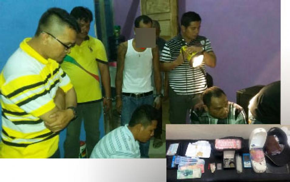 Resintel Polsek Pangkalan Kerinci Ringkus Dua Tersangka Sabu