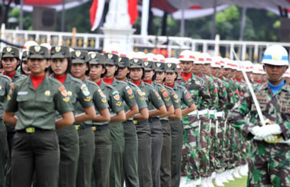 Ribuan Personel TNI Terlibat HUT RI Ke-71 di Istana Negara