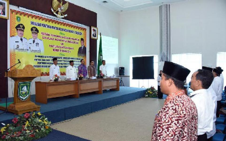 Sekda Bengkalis H Arianto Buka Sosialisasi Permendagri Nomor 31 Tahun 2016