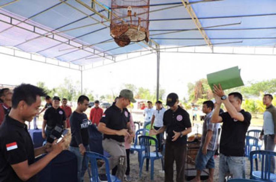 Sempena HUT RI Ke-71 Kodim 0314/Inhil Menggelar Perlombaan Burung Berkicau
