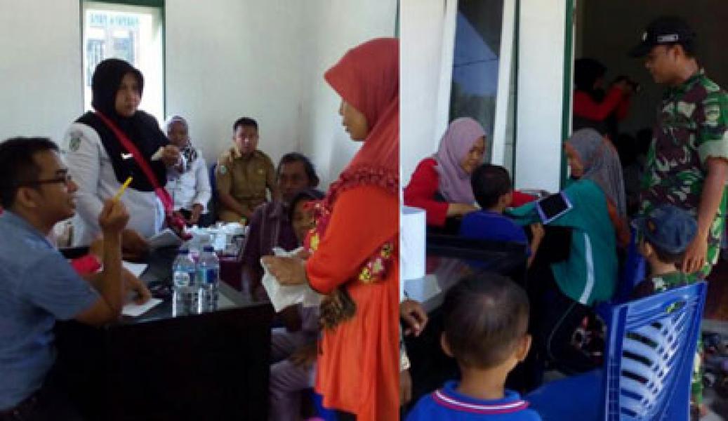 Tekan Pertumbuhan Penduduk, TNI Manunggal Gelar KB-Kes di Desa Harapan Jaya Inhil
