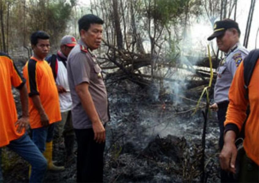 Bakar Lahan Sendiri, Oknum ASN Pekanbaru Diamankan Polisi