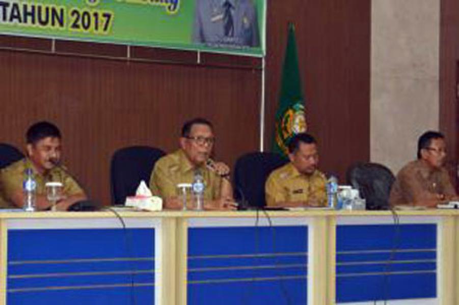 Bupati Azis Zaenal Sosialisasi Pemilihan Kepala Desa Serentak