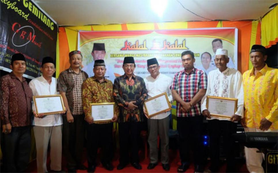 Bupati Inhil Hadiri Halal Bihalal Forum RT/RW Kelurahan Sungai Beringin
