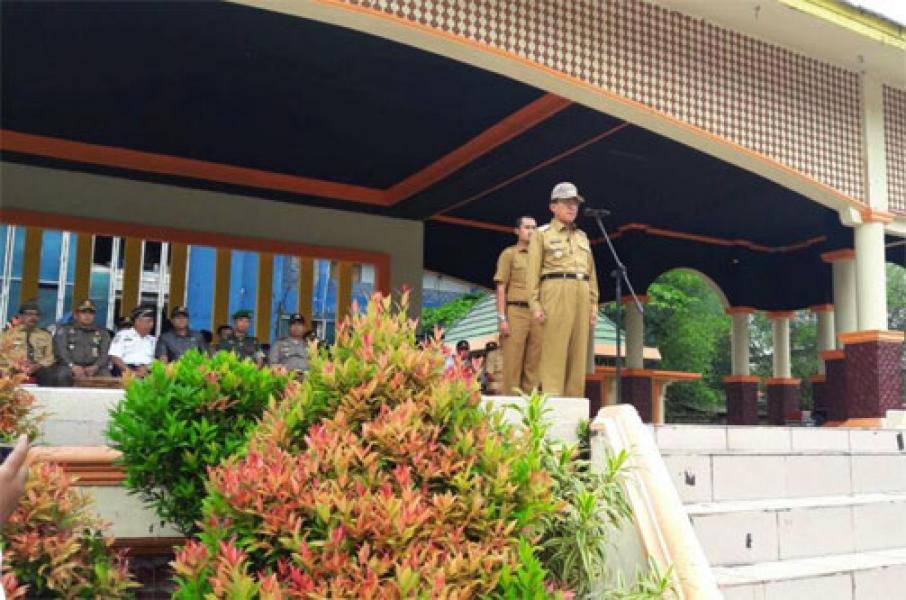Bupati Inhil Pimpin Apel Gelar Pasukan Operasi Ramadniya Siak 2017