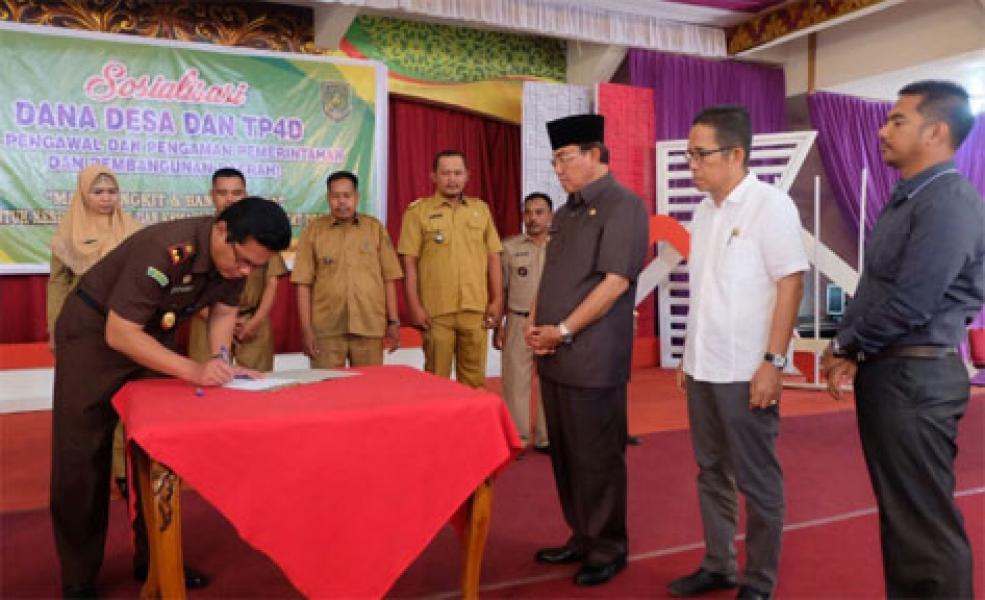 Bupati Wardan: Gunakan Dana Desa Dengan Bijak Sesuai Peraturan Berlaku