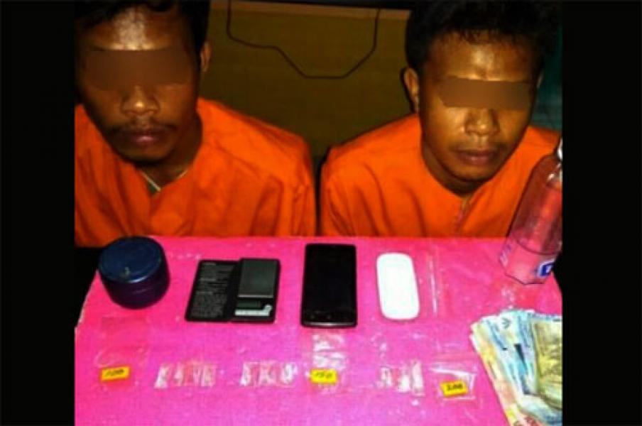 Edar Sabu, Dua Pemuda Kotabaru Reteh Dicokok Polisi