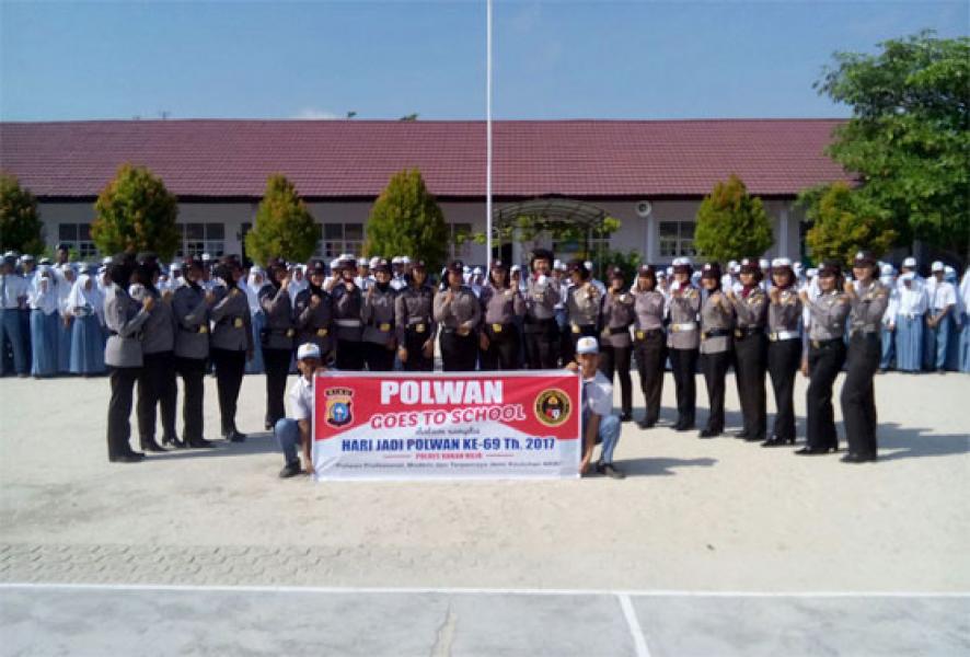 HUT Polwan Ke-69, Polwan Polres Rokan Hilir Gelar Kegiatan Sosial