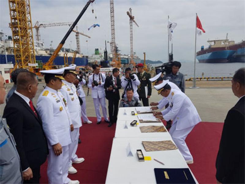 Kasum TNI Hadiri Peresmian KRI Nagapasa-403  