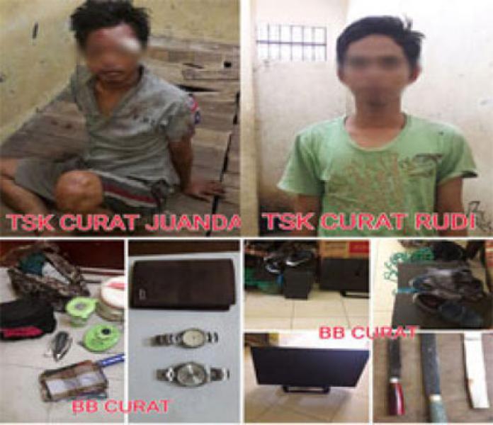 Ketahuan Maling Di Siang Bolong, Dua Pemuda Bonyok Dipelasah Warga