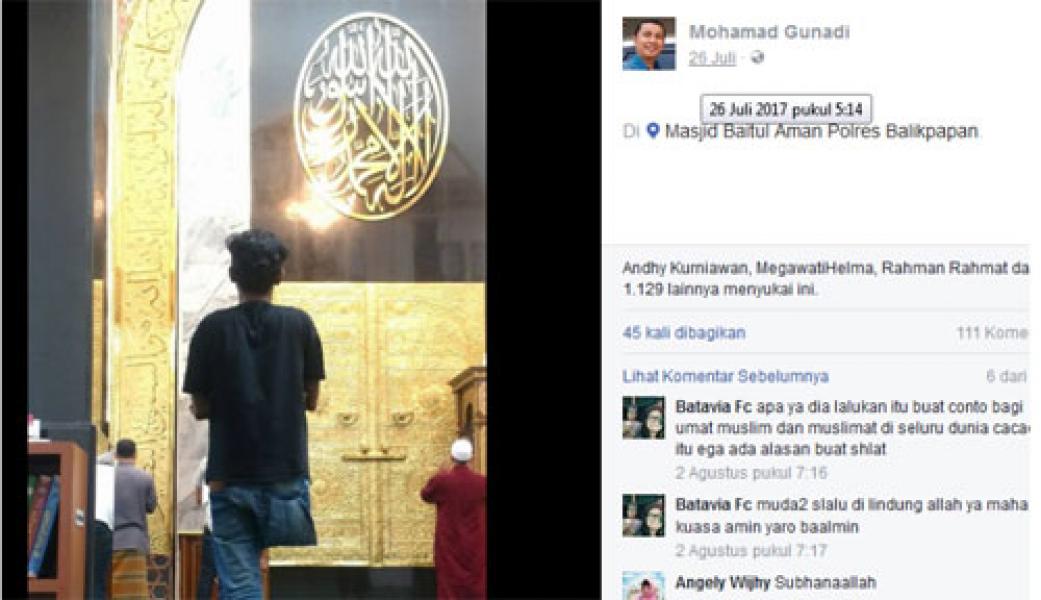Kisah Adri, Pemuda Difabel saat Salat Berjamaah Menyentuh Hati