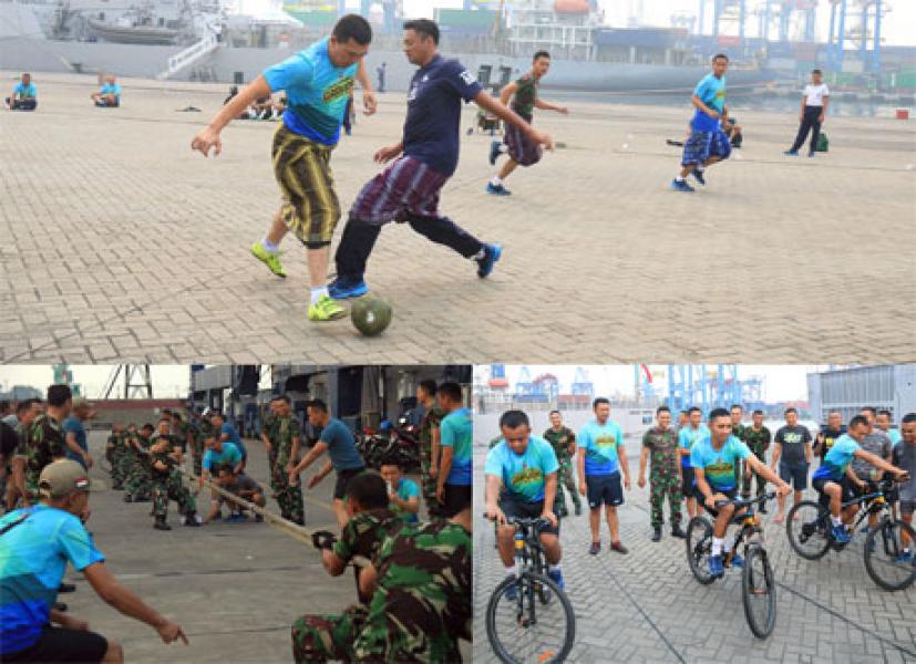 Satgas MTF TNI Konga XXVIII-J Gelar Berbagai Lomba Antar Tim Departemen