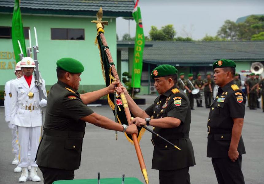Sertijab Danrem 031/WB, Brigjen TNI Edy Nasution Gantikan Brigjen TNI Abdul Karim