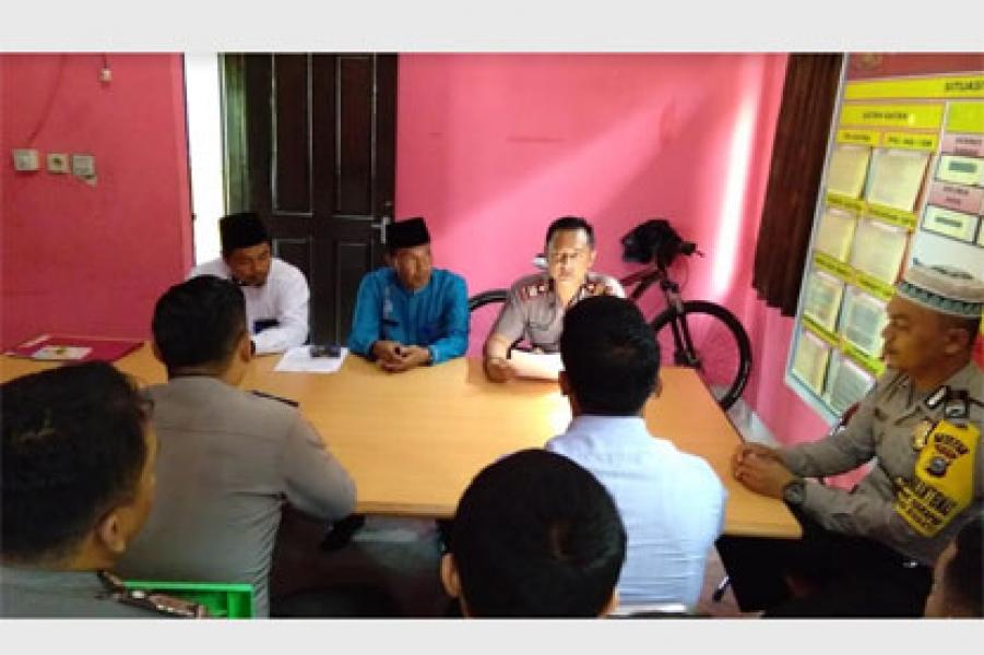 Sosialisasi Zakat, Kapolsek Kerinci Kanan Sambut Baznas Siak