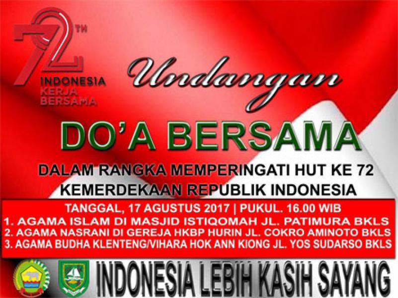 Undangan Doa Bersama 171717 Kodim 0303/Bengkalis