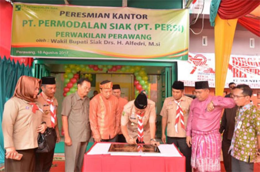 Wakil Bupati Siak Resmikan Kantor PT Persi Perwakilan Perawang