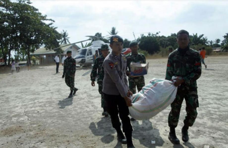 Bantuan Logistik Korban Gempa Lombok Disalurkan Melalui Udara 