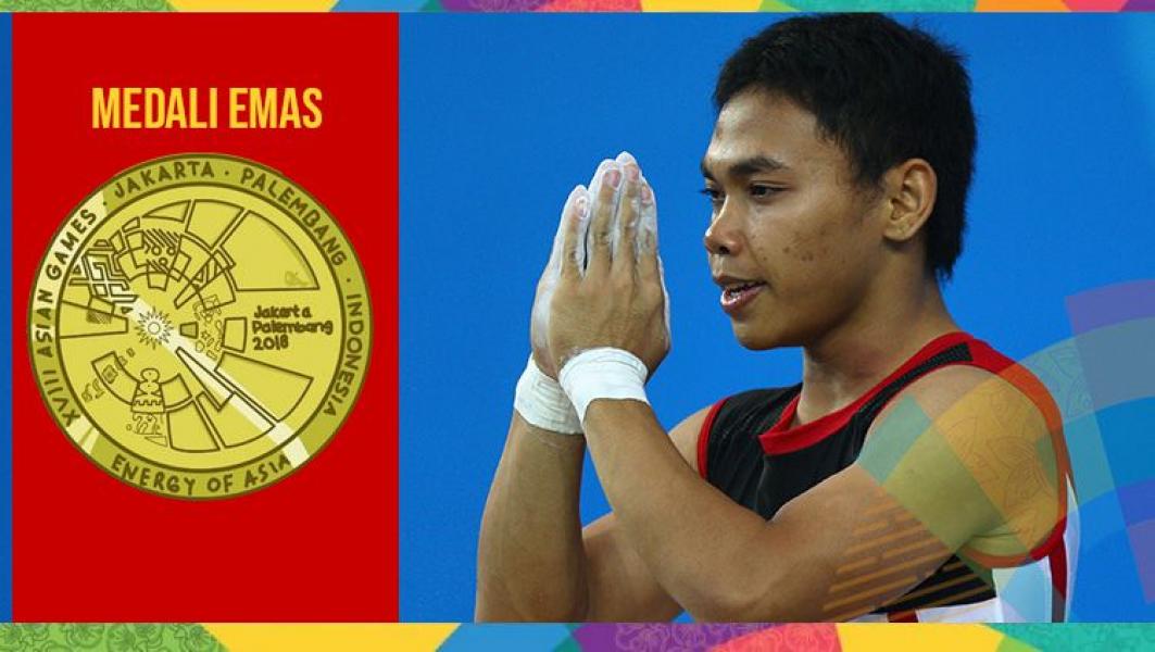 Eko Yuli Irawan Tambah Emas untuk Indonesia di Asian Games 2018