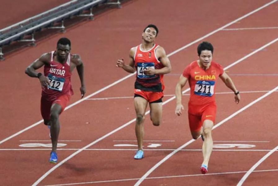Gagal Rebut Medali, Zohri Finis Ke-7 di 100 Meter Asian Games 2018
