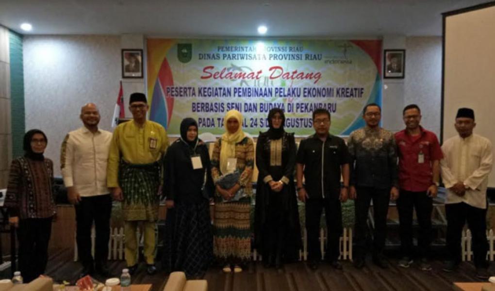 Kadispar Riau Buka Pembinaan Pelaku Ekonomi Kreatif Berbasis Seni dan Budaya 2018