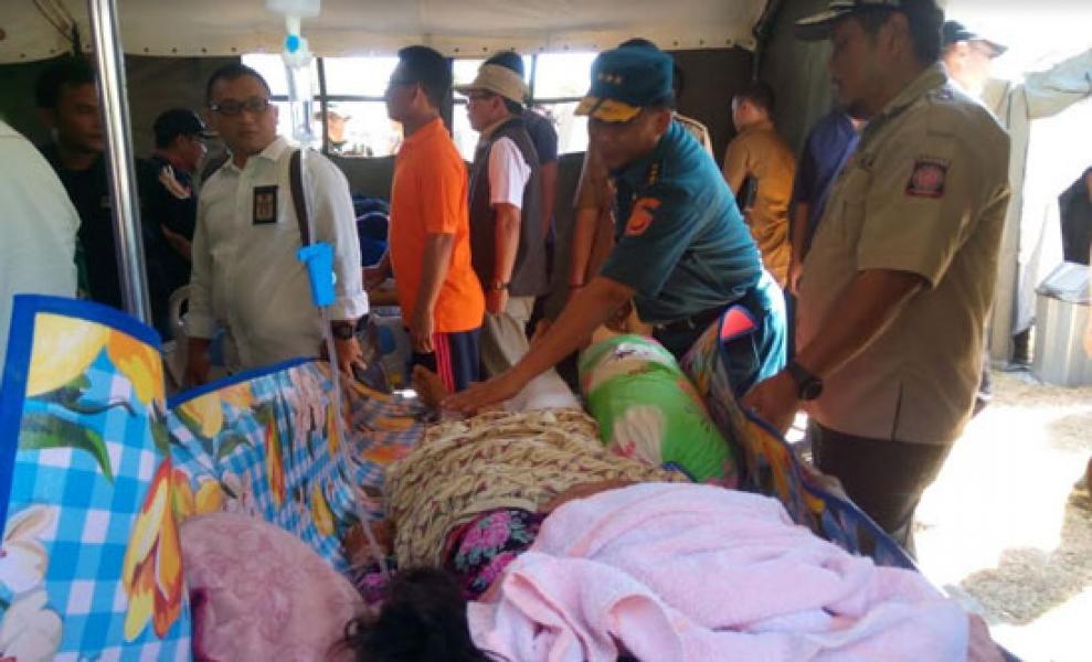 Kasum TNI Tinjau Rumah Sakit Lapangan di Lombok Utara