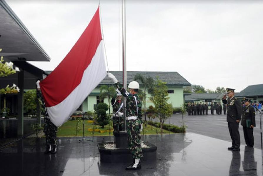 Korem 031/WB Laksanakan Upacara Dirgahayu Republik Indonesia Ke-73