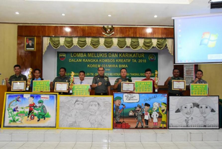 Korem 031/Wira Bima Ajak Generasi Muda Tangkal Radikalisme Melalui Seni