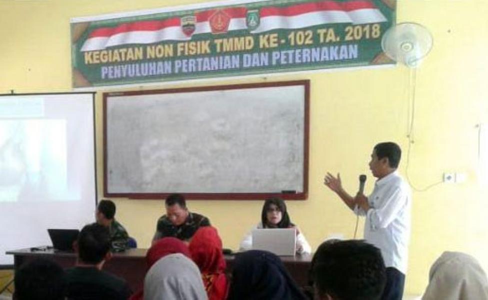 Mahasiswa KKN UIN Suska Hadiri Penyuluhan Pertanian dan Peternakan Satgas TMMD Dumai