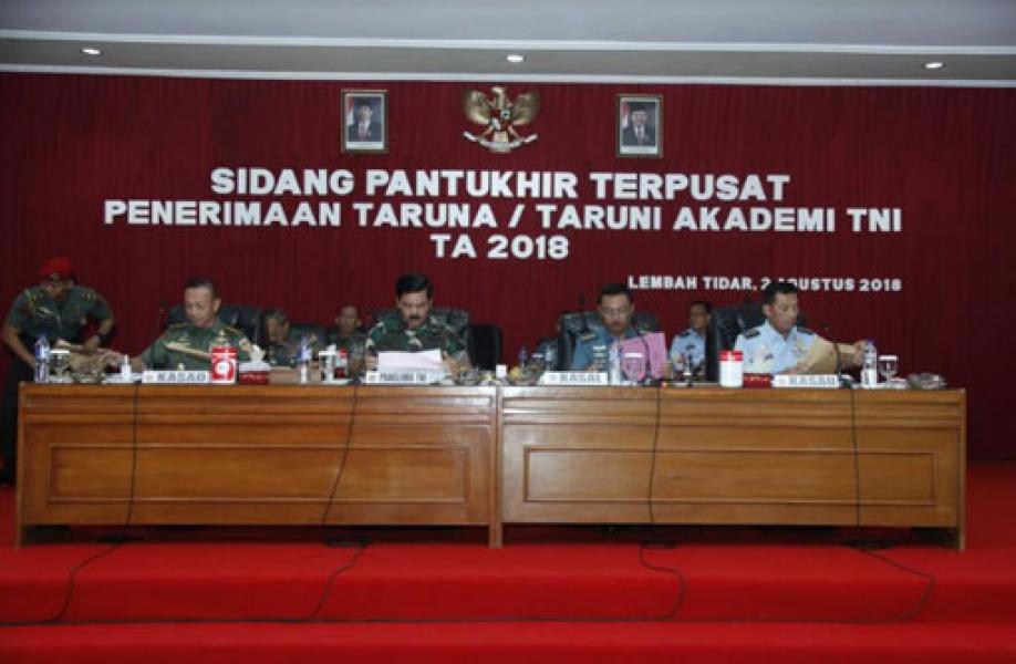 Panglima TNI Pimpin Sidang Pantukhir Taruna-Taruni