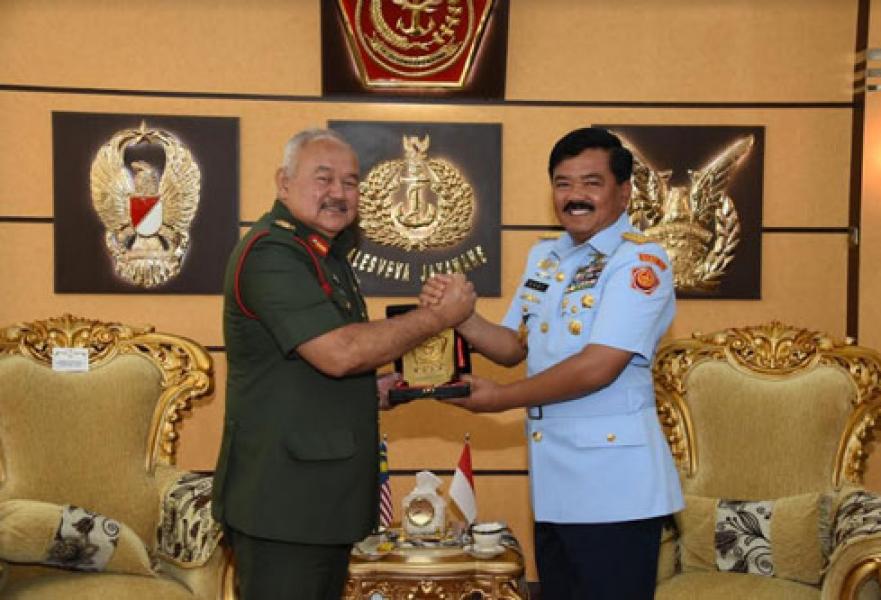 Panglima TNI Terima Kunjungan Kehormatan Panglima Angkatan Tentera Malaysia
