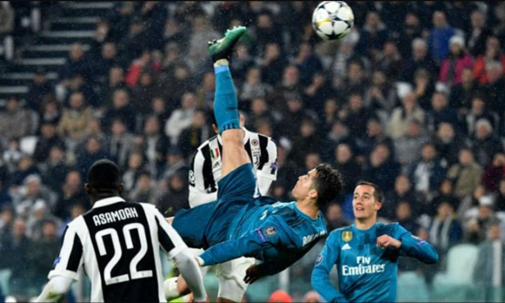 Tembakan Salto Ronaldo Dinobatkan sebagai Gol Terbaik Eropa