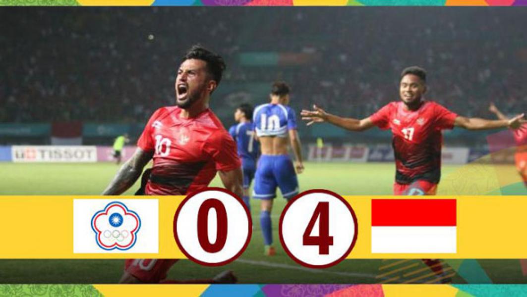 Timnas Indonesia U-23 Unggul 4-0 Atas Taiwan