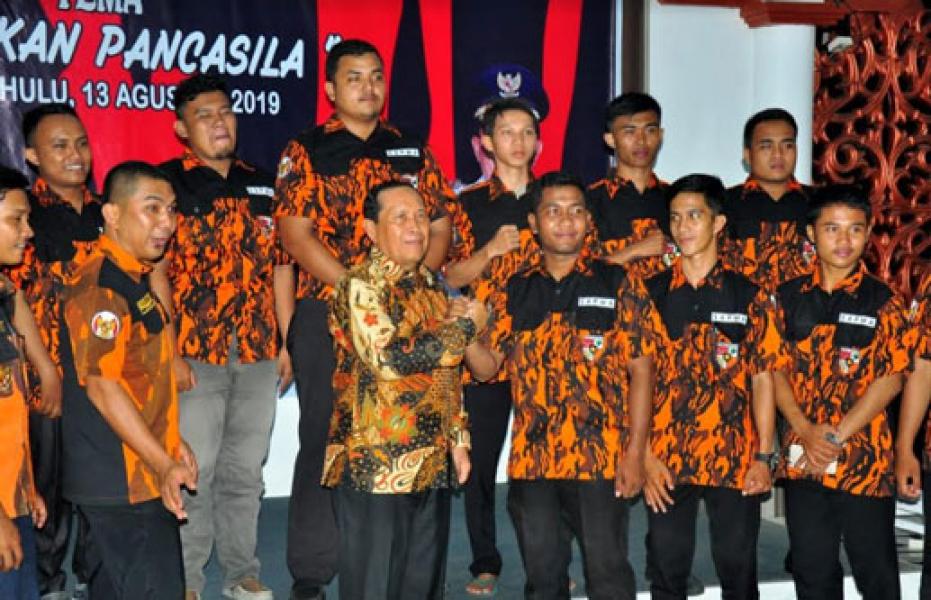 Bupati Sukiman Hadiri Pelantikan SAPMA PP Rokan Hulu