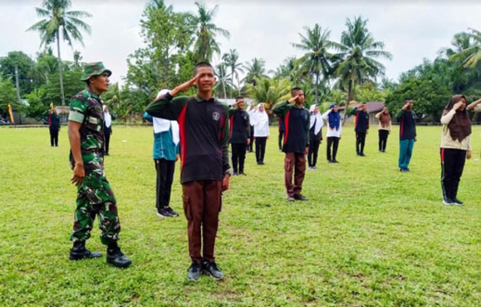 Calon Paskibra Kecamatan Bangun Purba Rohul Mulai Jalani Pelatihan